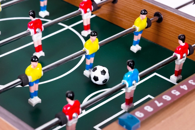 wooden tabletop foosball game ecotoys