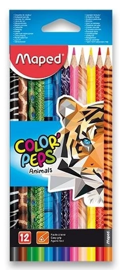 Maped Triangular Colored Pencils Color'Peps Animals Set