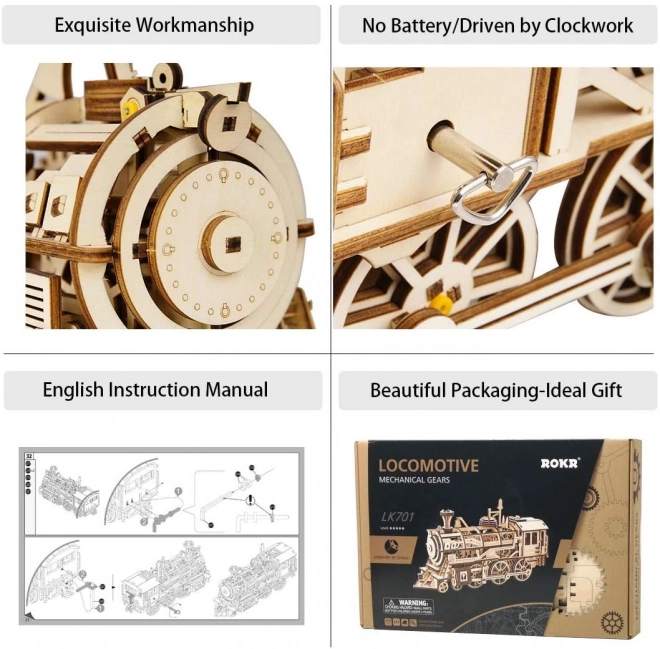 Rokr Wooden 3D Locomotive Puzzle