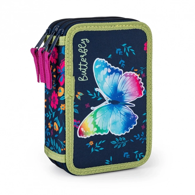 Butterfly Three-Tier Pencil Case