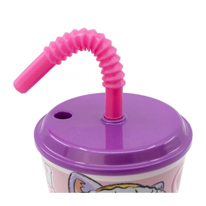 Children's Water Cup with Straw Paw Patrol Skye