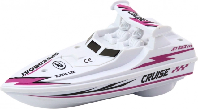 White motorboat on batteries