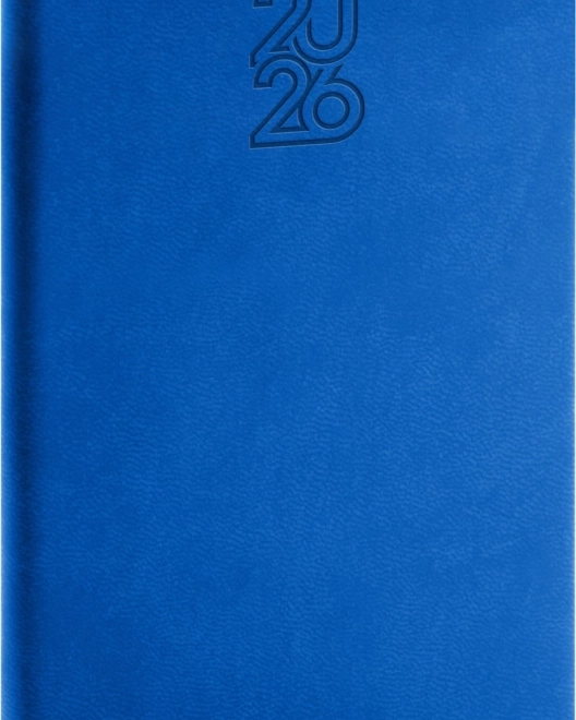 Zakkenagenda in blauwe kleur met wekelijkse planning 2026