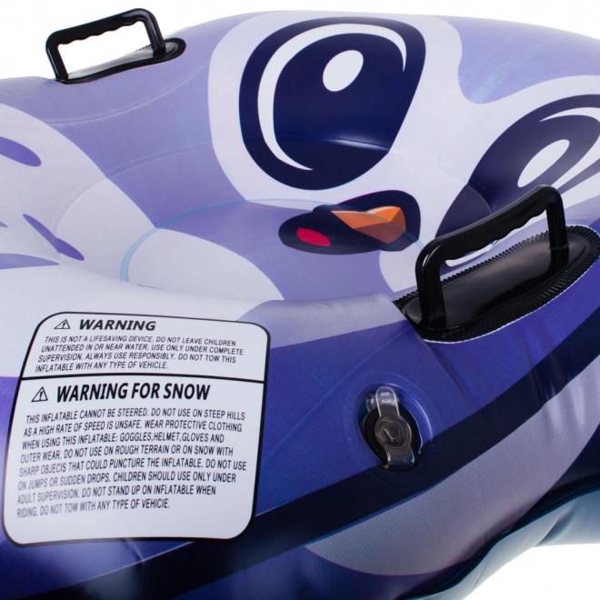 Inflatable Snow Sled with Penguin Design