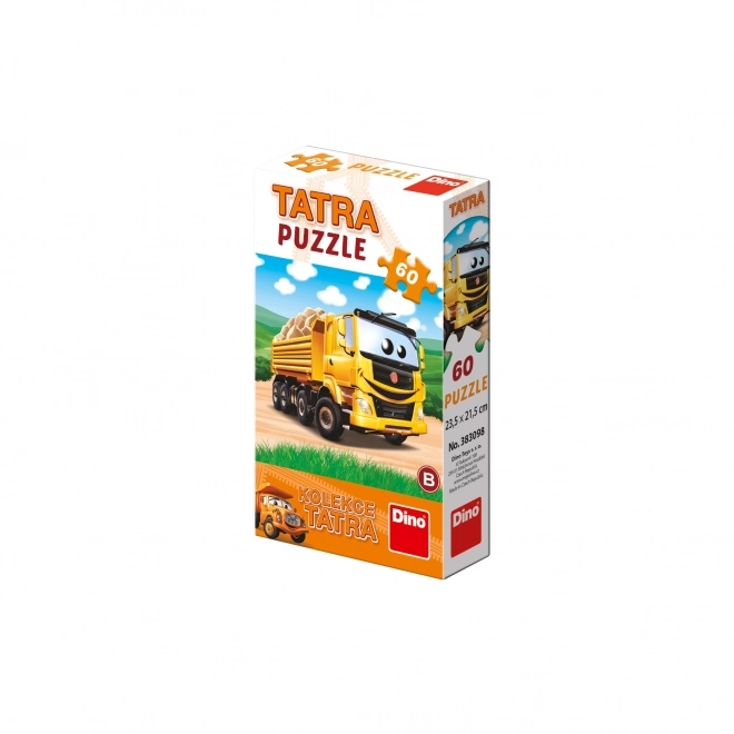 Dino Puzzle Tatra Cars: Tatra 148 Yellow