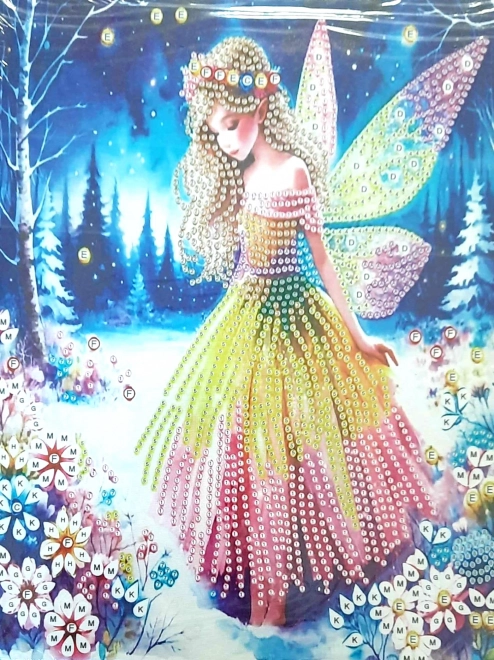 Diamond Painting Winter Fairy Canvas Set