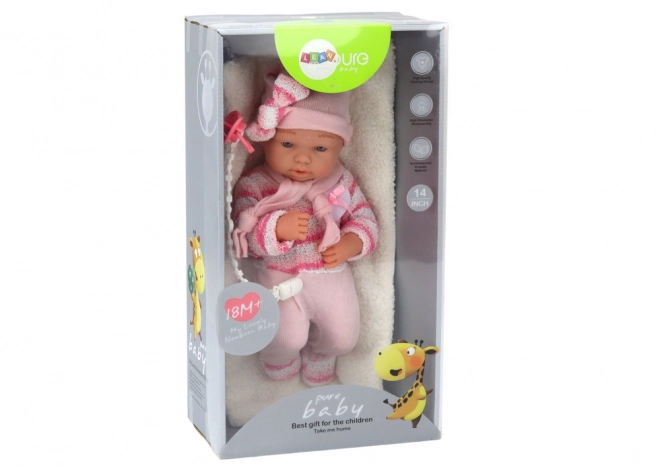 Baby Doll with Striped Sweater and Pink Accessories