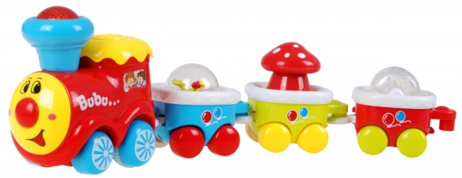 Interactive Children's Sensory Train 3+ with Rattle, Lights & Sounds