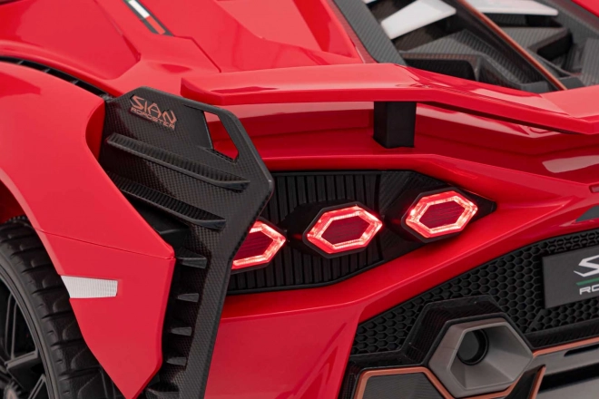 Ružové vozidlo Lamborghini Sian – Červené