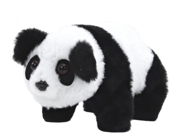 Interactive Plush Panda with Transporter