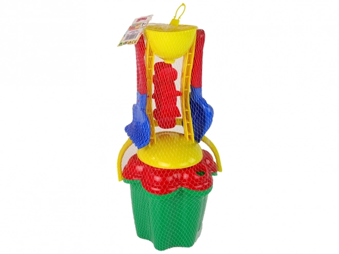 Flower Shaped Sand Play Set with Bucket and Tools