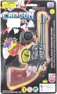 Pistola a capsule – giocattolo western, 8 colpi