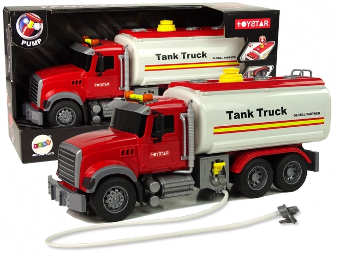 White Tanker Truck with Sound and Light Effects