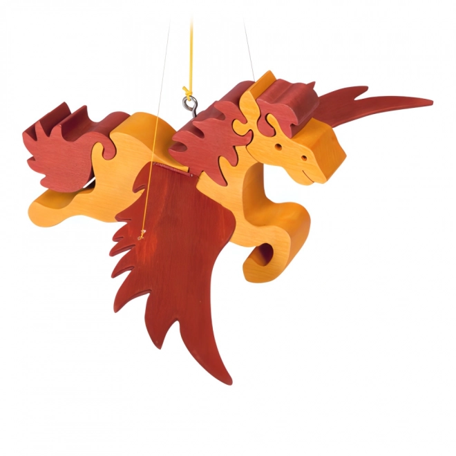 Wooden Hanging Flying Horse Decoration