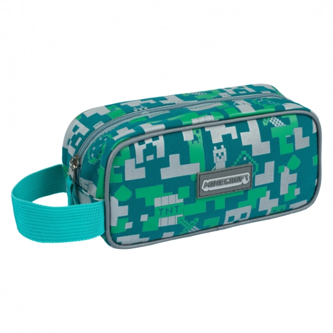 Minecraft Pencil Case Silver Creeper