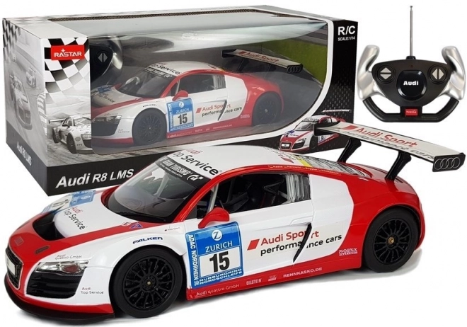 Remote Control Audi R8 LMS 1:14 Scale Red-White