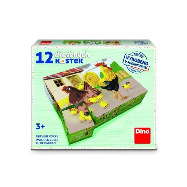 Dino Picture Cubes Farm Animals