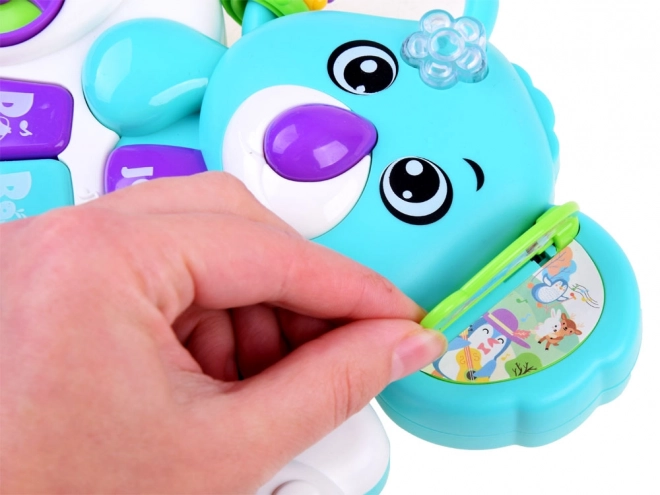 Colorful Interactive Koala Keyboard with Animal Sounds – blue