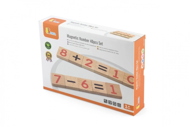 Wooden Magnetic Numbers Set