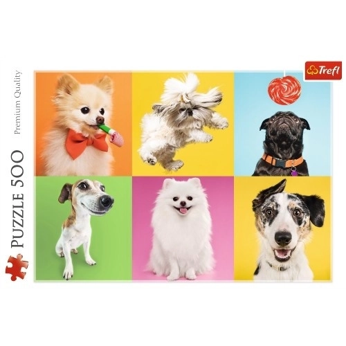 Happy Dogs Puzzle by Trefl - 500 Pieces