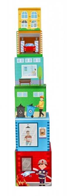 Stacking Cups with Vehicles