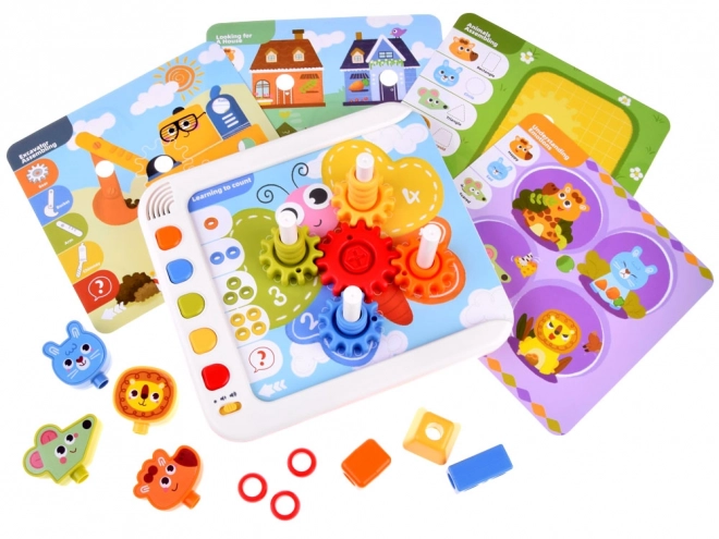 Interactive Montessori Panel for Learning Emotions, Numbers & Shapes