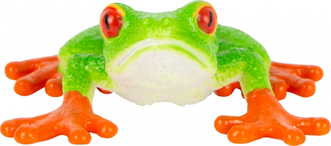 Realistic Red-eyed Tree Frog Figurine