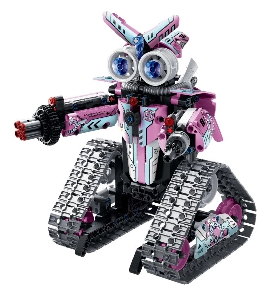 Foldable RC Robot with Lights and Sound – Pink