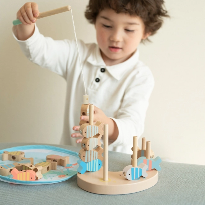 Gioco di Pesca in Legno 24 Pezzi