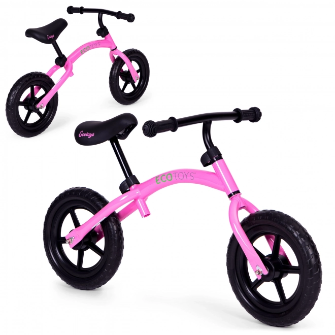 Children's Balance Bike with EVA Wheels - Pink