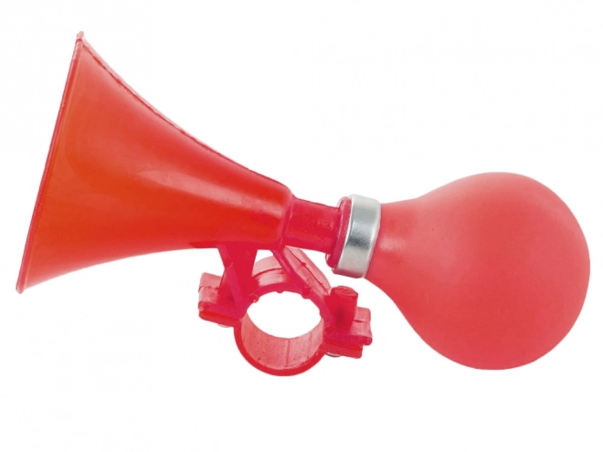 Rotes Fahrradrohr mit Glühbirne