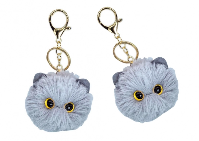 Plush Cat Keychain Ornament