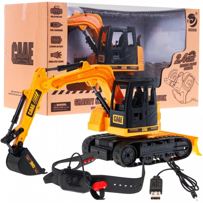 Hand-Controlled Excavator Toy for Kids 6+