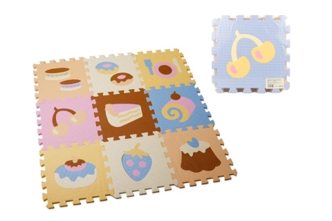 Foam Puzzle with Food Motifs