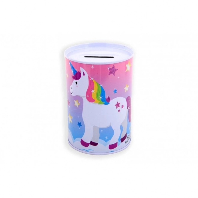 Unicorn Tin Money Box