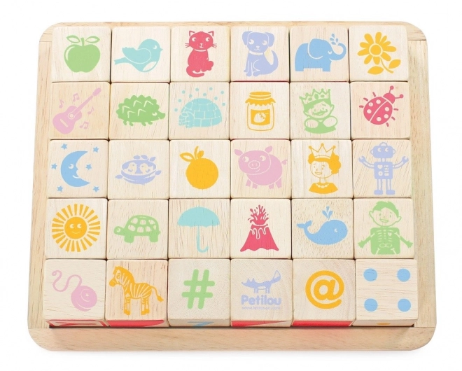 Multifunctional Wooden Alphabet Blocks by Le Toy Van