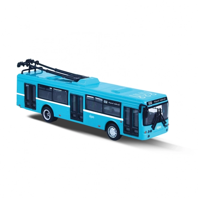 Metal Trolleybus DPO Ostrava Blue