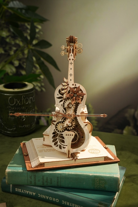 Robotic 3D Wooden Puzzle Magic Cello