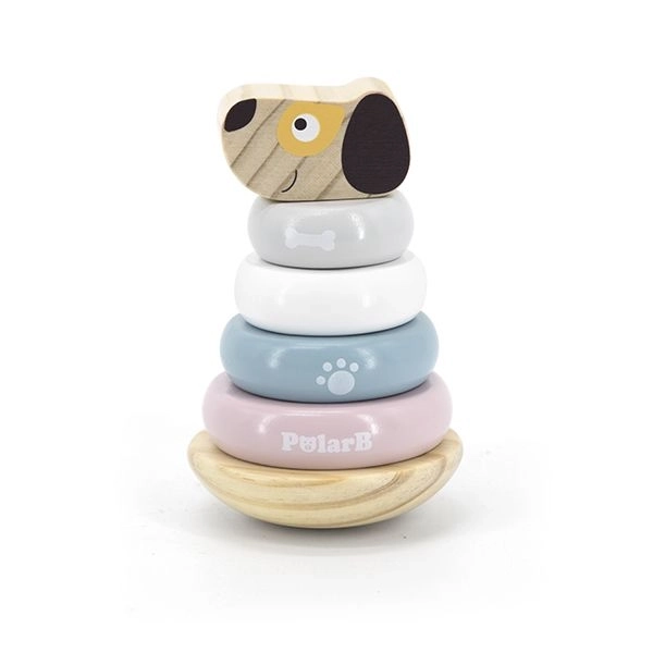 Puppy Stacking Pyramid Puzzle