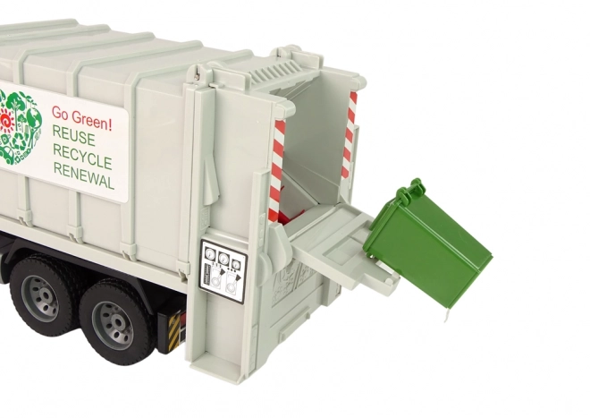 Remote Controlled Garbage Truck Mercedes-Benz Antos Orange