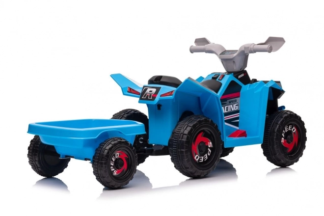 Elektromos Quad Kék Pótkocsival