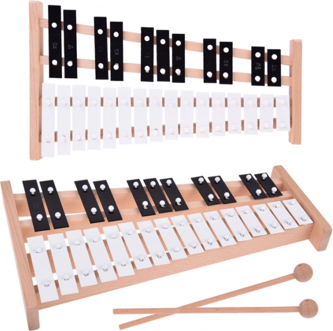 Wooden Chromatic Bells 27 Tones with Mallets