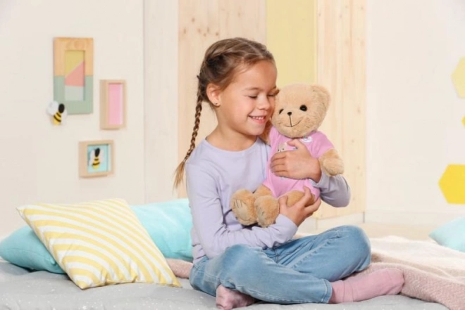 Baby Born Teddy Bear with Pink Outfit