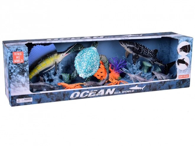 Ocean Animal Figurine Set - 10 Pieces