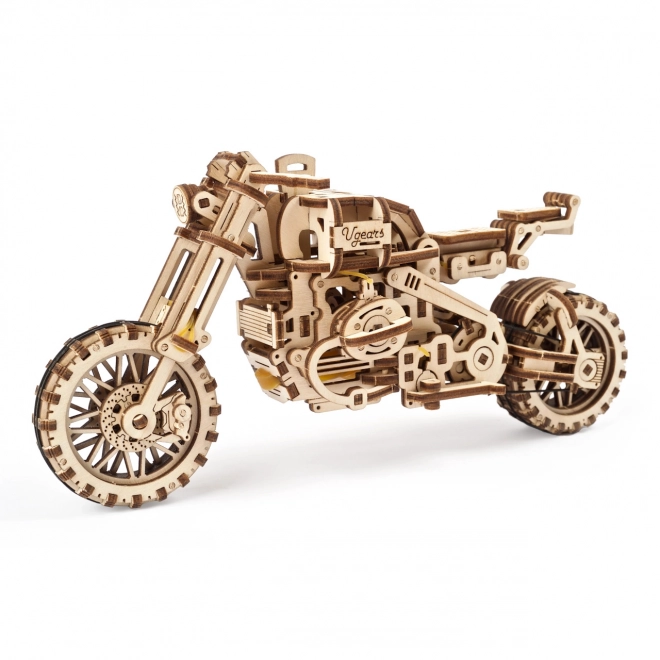 Ugears 3D Wooden Mechanical Puzzle Motorcycle with Sidecar