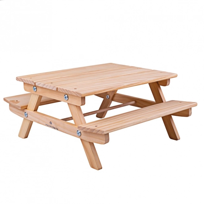 Wooden Doll Picnic Bench