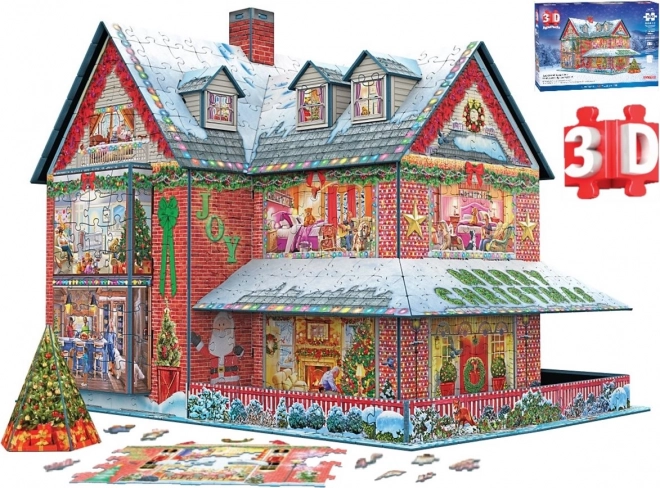 Christmas Cottage 3D Puzzle by Eurographics