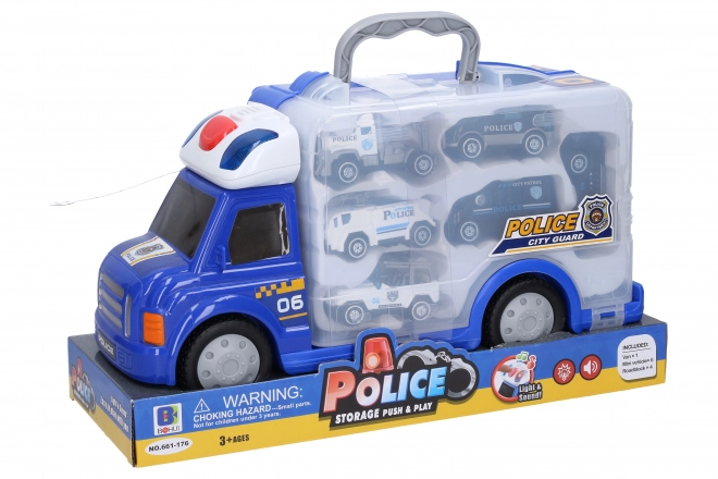 Police Car with Effects and Mini Cars