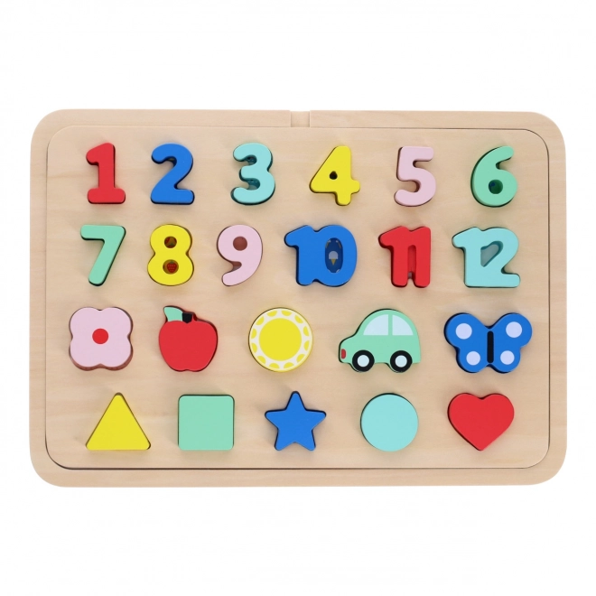 Petit Collage Number and Shape Puzzle Multilingual