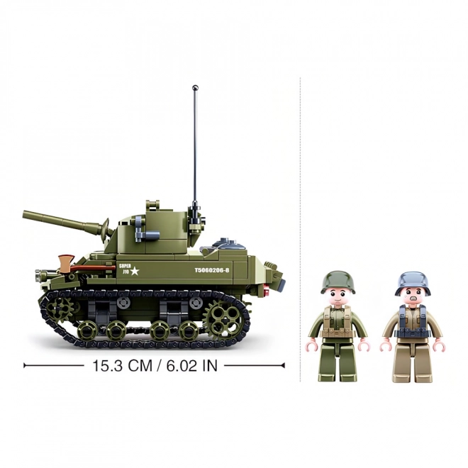 Sluban Army WW2 Allied Tank Set